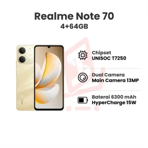 Realme Note 70 4+64GB Garansi Resmi