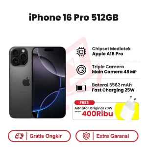 iphone 16 pro 512 black adaptor