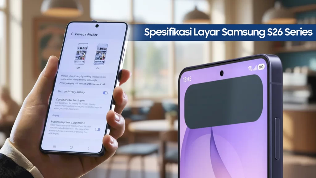 Spesifikasi layar Samsung S26 Series