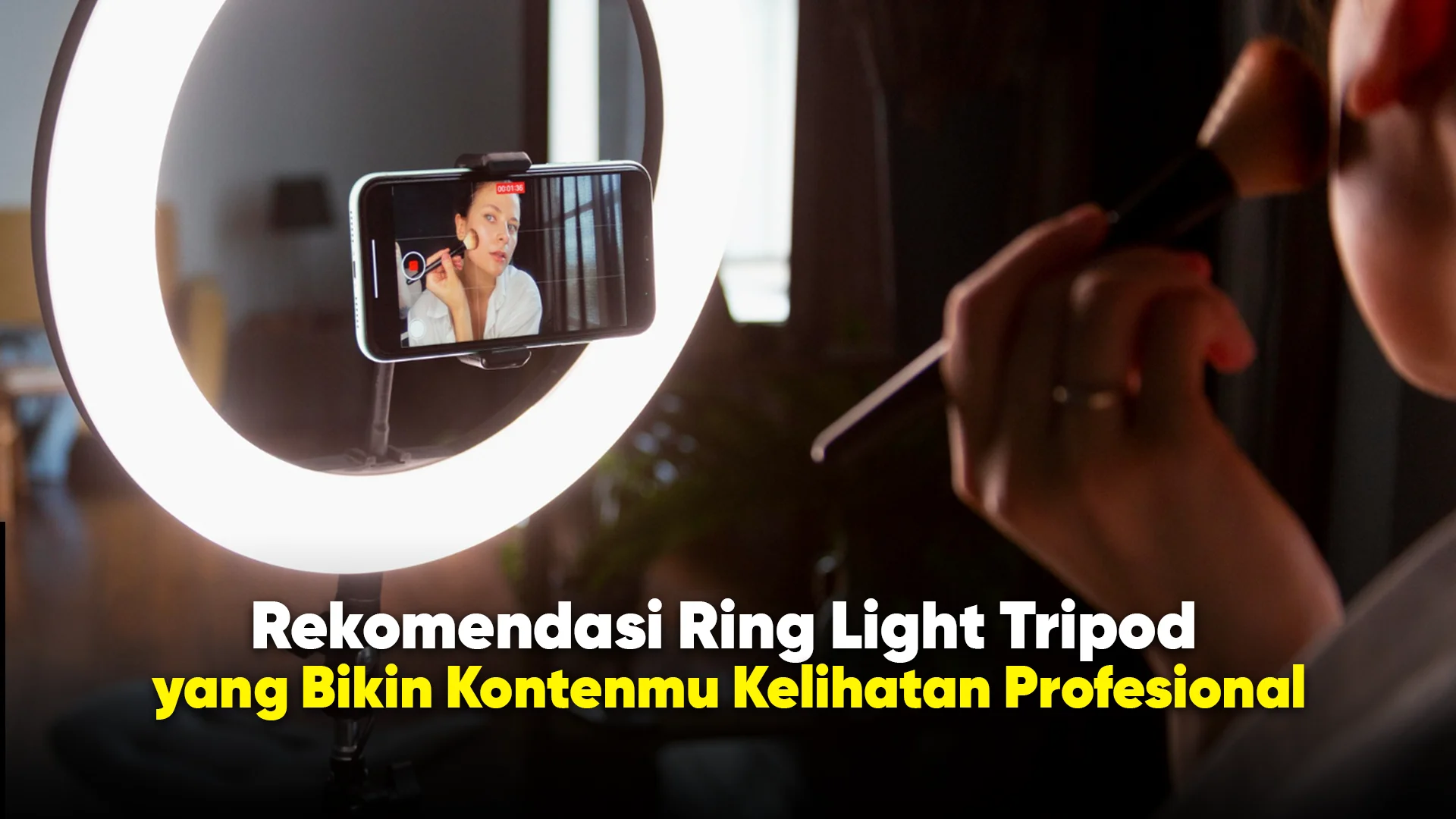 rekomendasi ring light tripod untuk ngonten