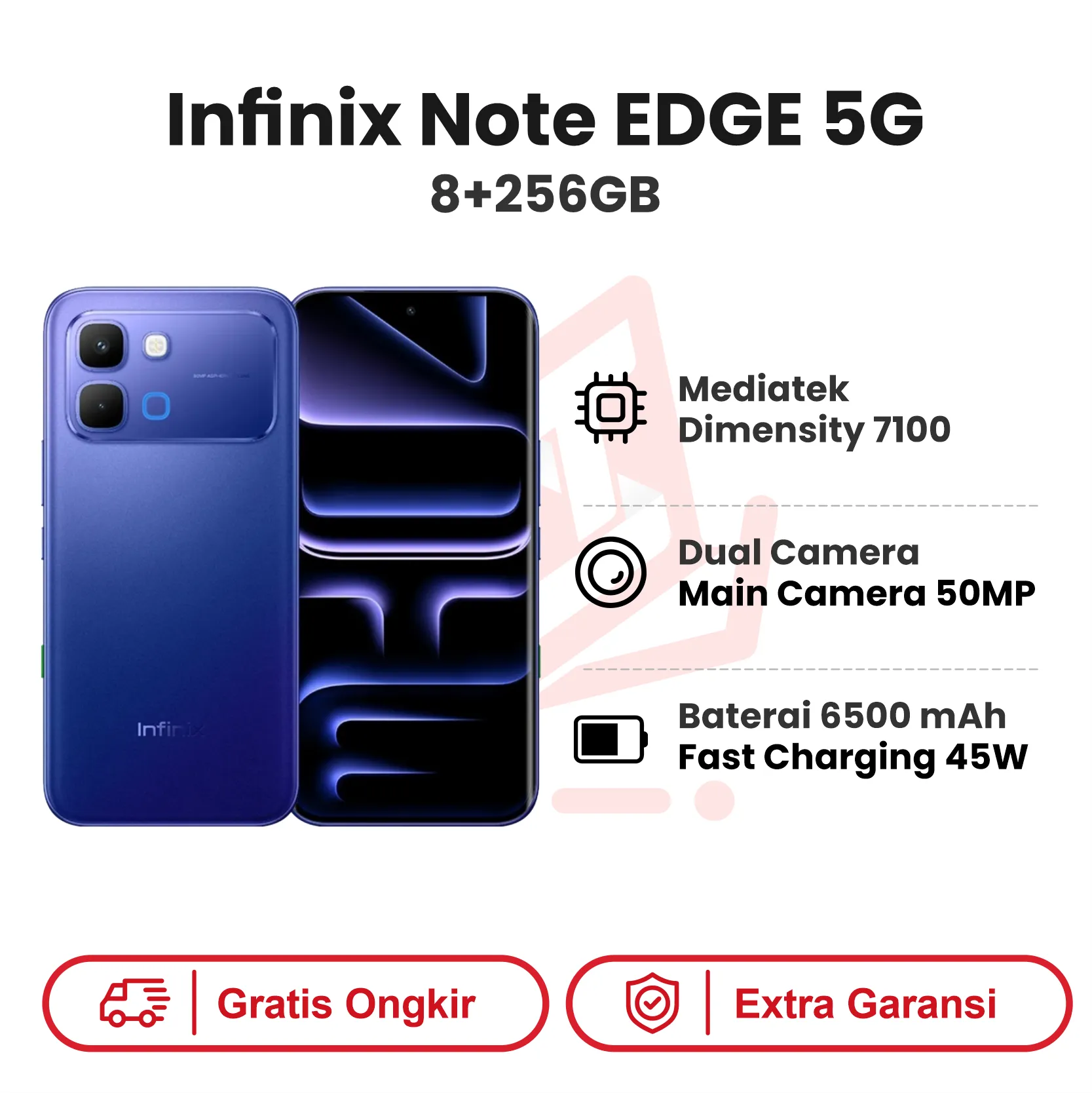 INFINIX NOTE EDGE BLUE 8+256GB