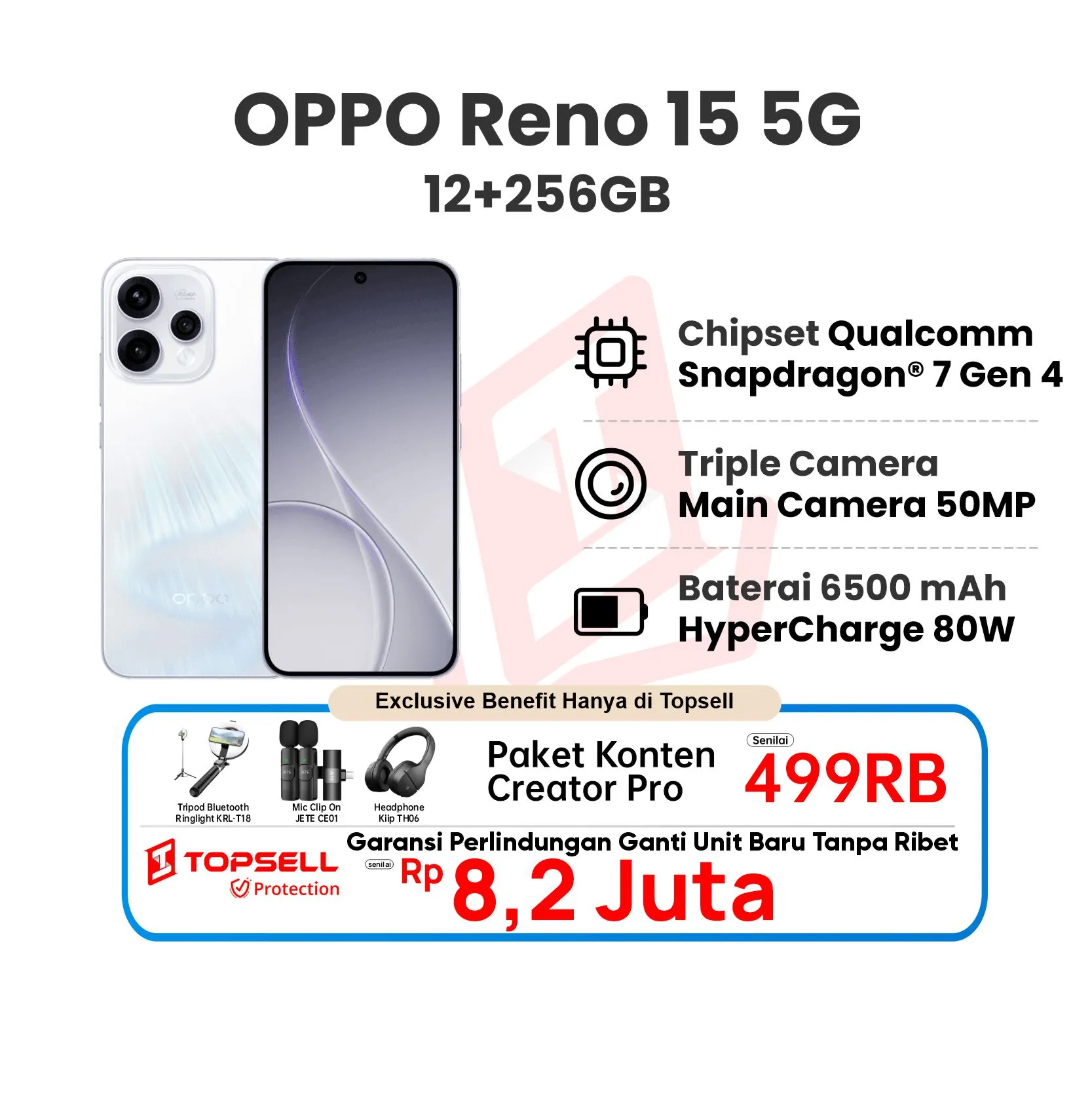oppo reno 15 12256 white free