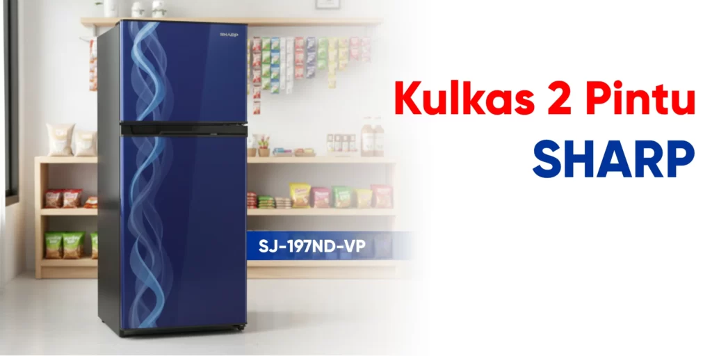 Kulkas 2 Pintu Sharp SJ 197ND VP
