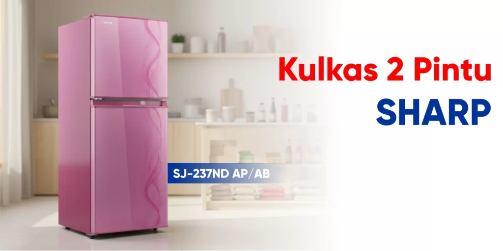 Kulkas 2 Pintu Sharp SJ 237ND AP/AB
