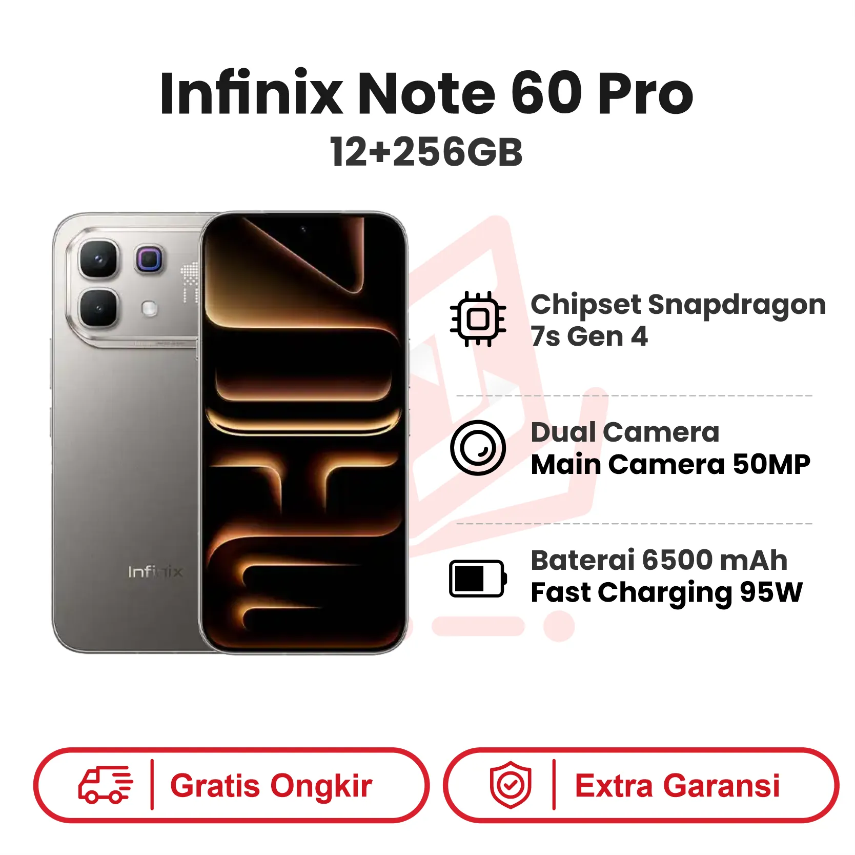 INFINIX NOTE 60 PRO 12+256 GB TITANIUM
