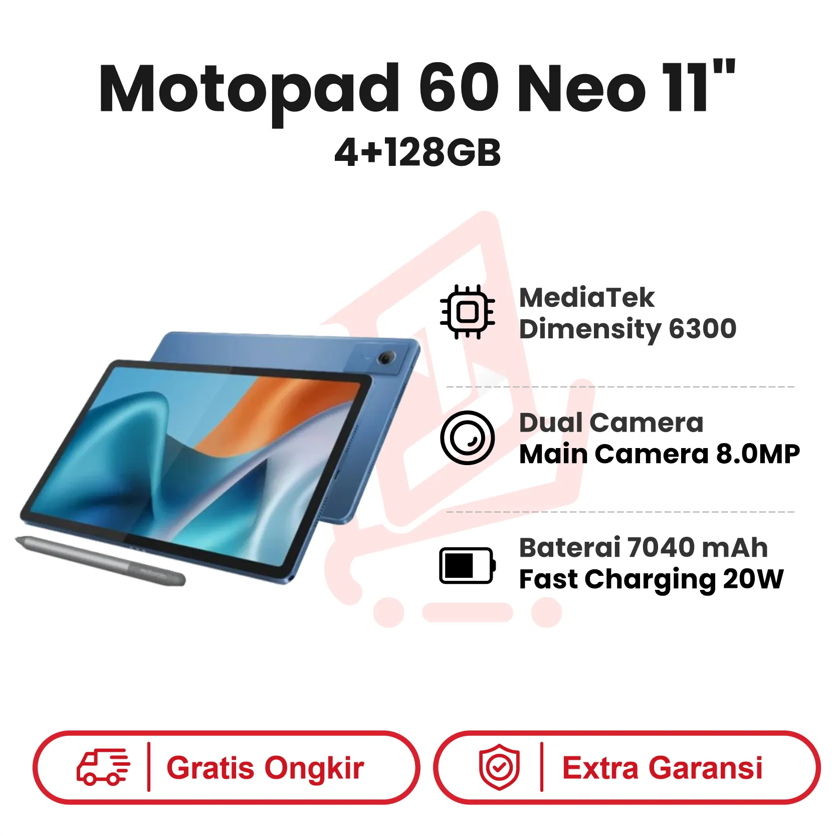 MOTOPAD 60 NEO 4+128GB 11 BLUE