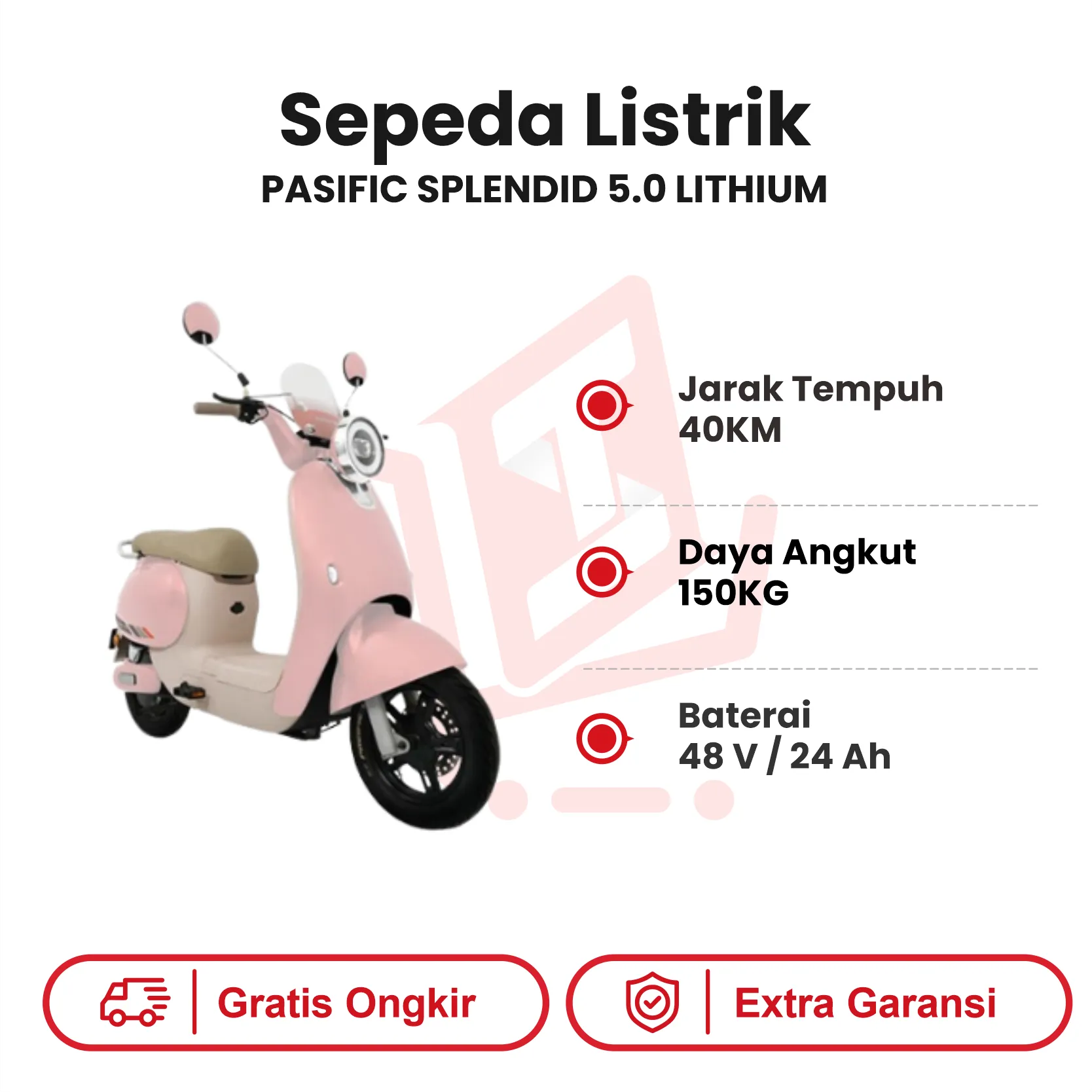 PASIFIC SPLENDID 5.0 LITHIUM PINK