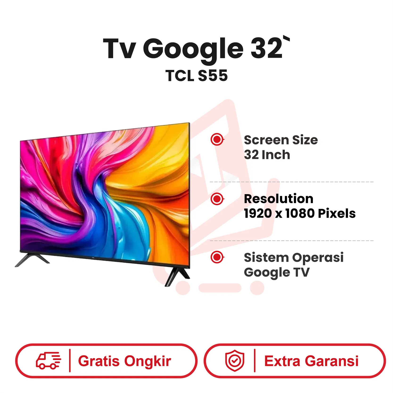TV GOOGLE 32` TCL S55