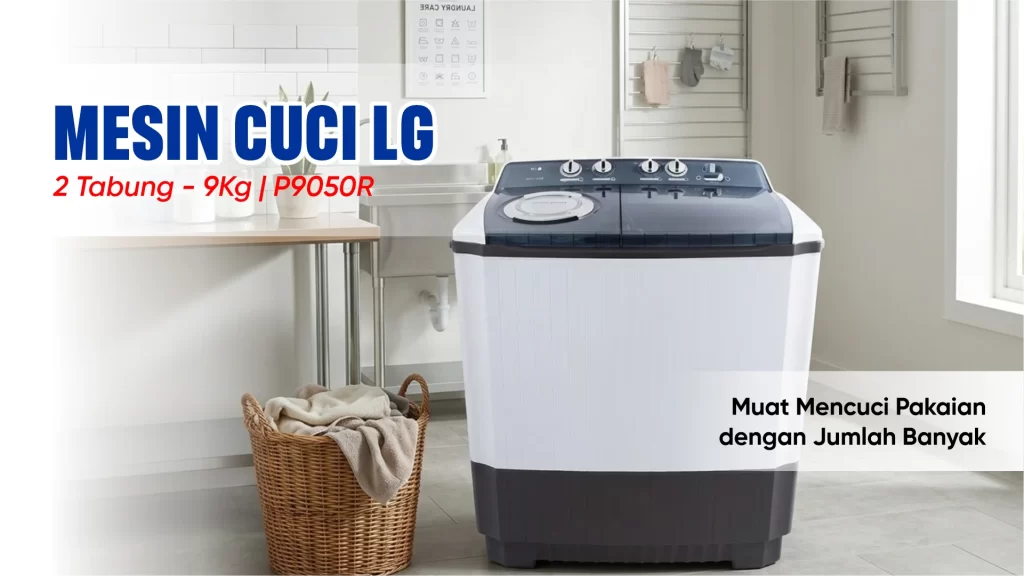 Mesin cuci LG 9 KG P9050R