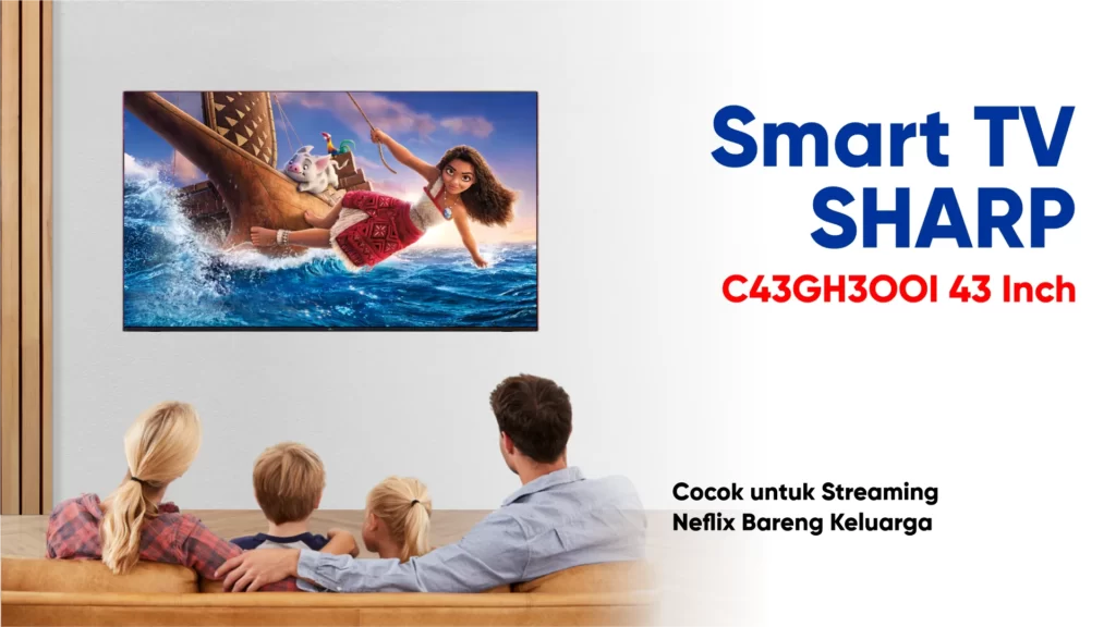 Smart TV Sharp C43GH3OOI 43 Inci