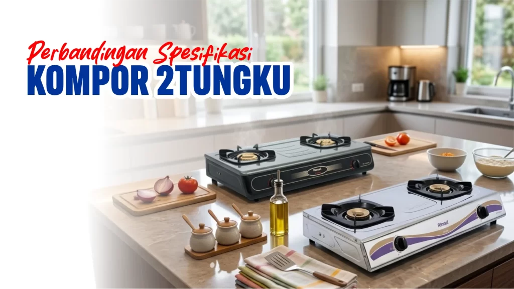 Perbandingan spesifikasi kompor 2 tungku