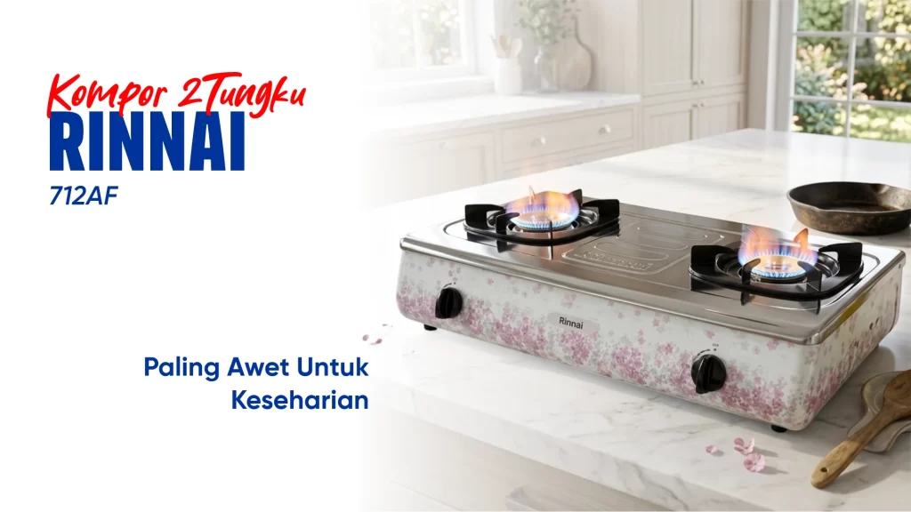 kompor 2 tungku Rinnai 712 AF