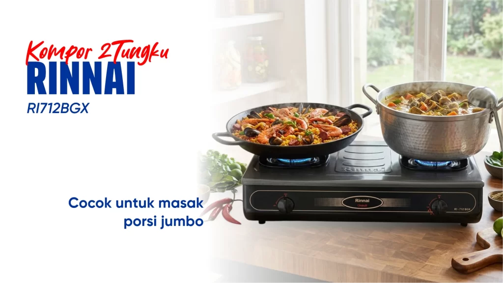 kompor 2 tungku Rinnai RI712BGX