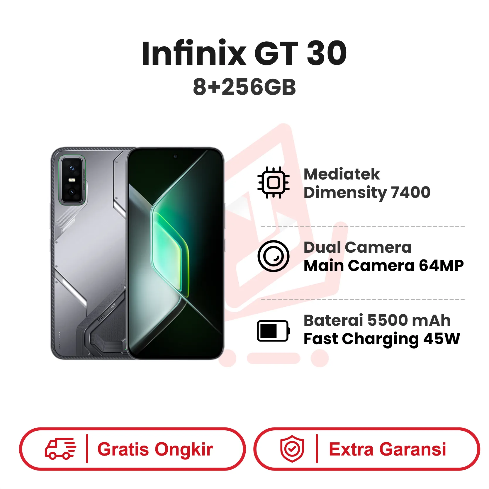 INFINIX GT 30 SHADOW ASH