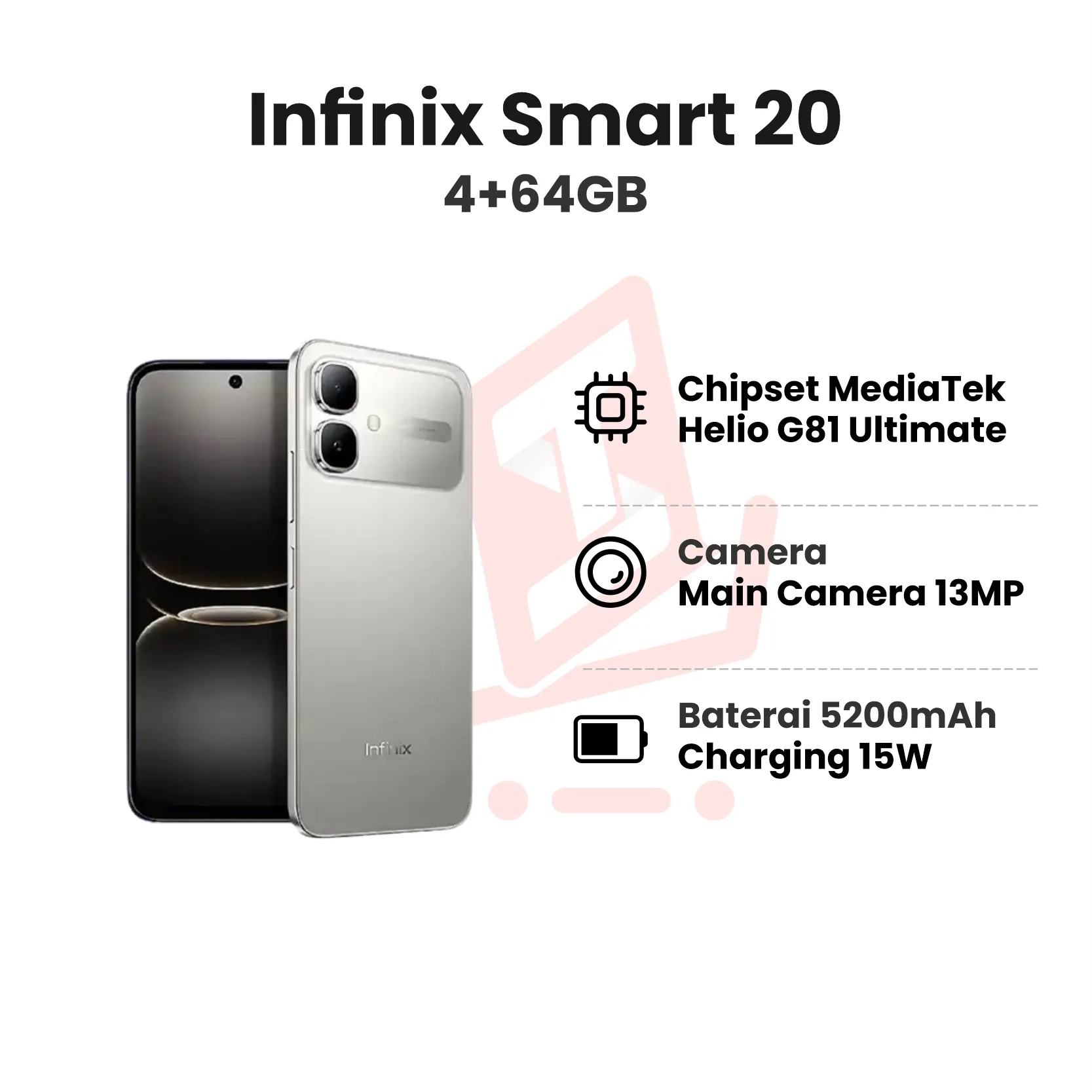 Infinix Smart 20 Titanium 4+64GB