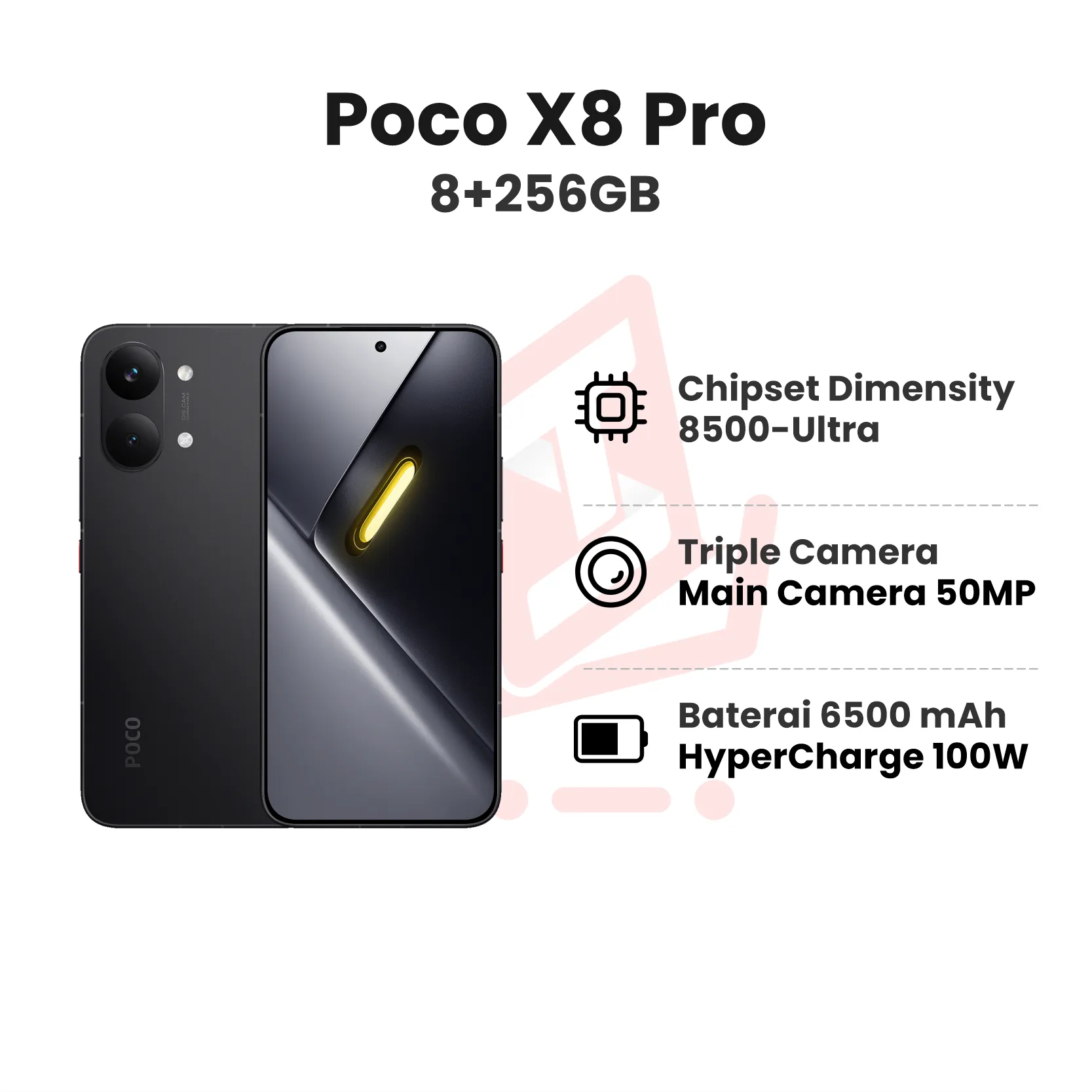 POCO X8 PRO BLACK 8+256