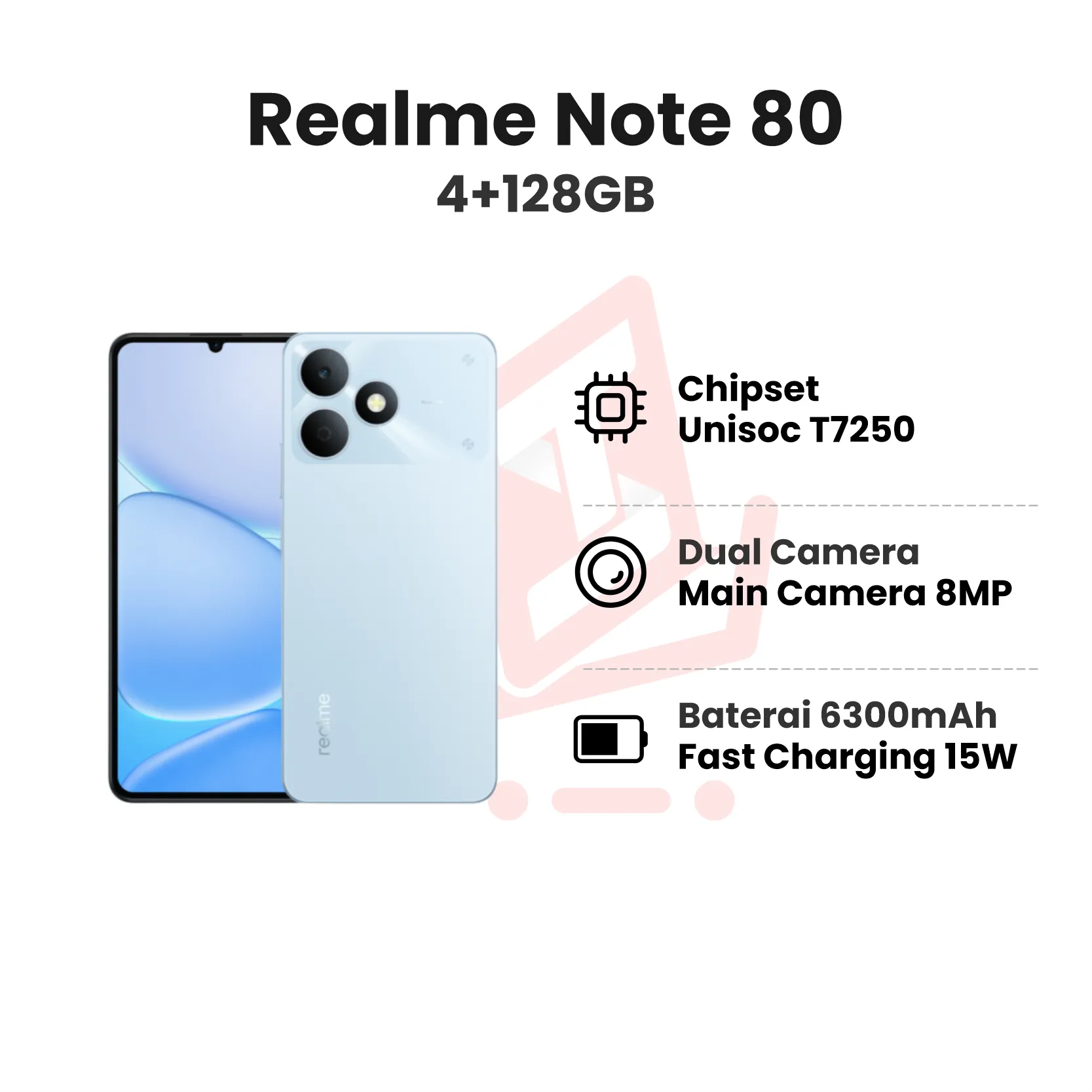 Realme Note 80 Blue 4+128GB