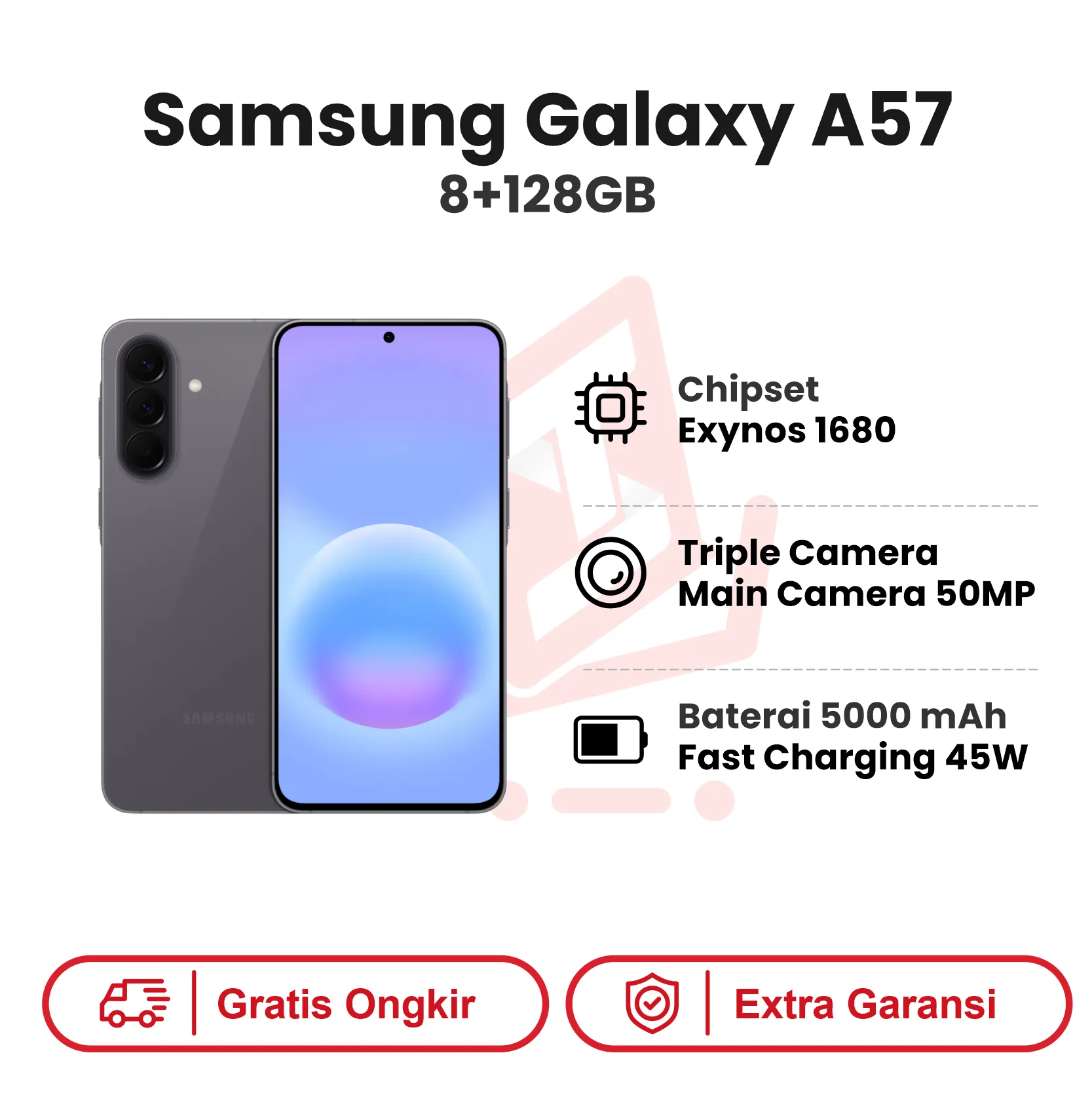 SAMSUNG A57 GRAY 8+128GB