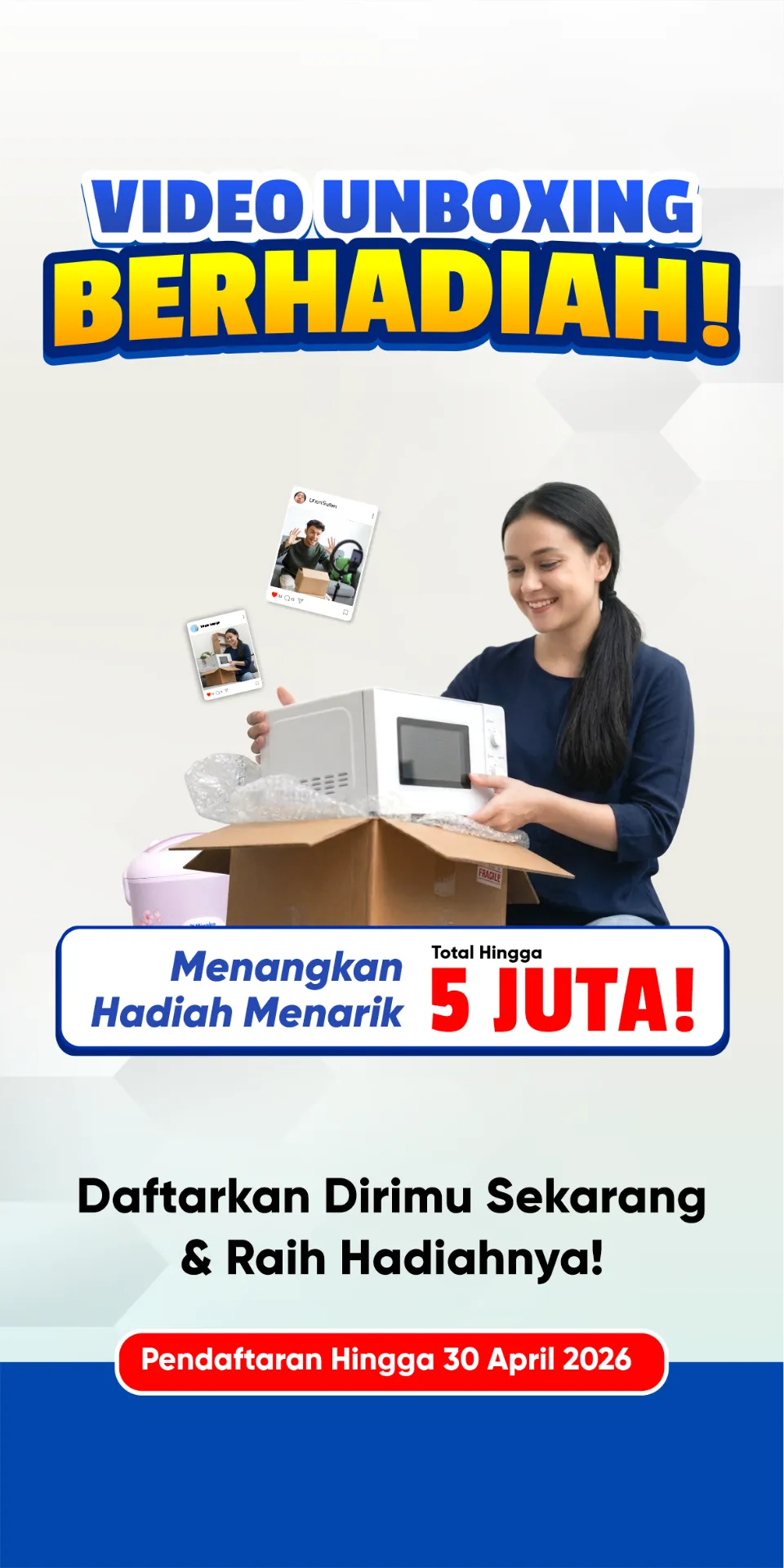 Unboxing Video Challenge LP Potrait