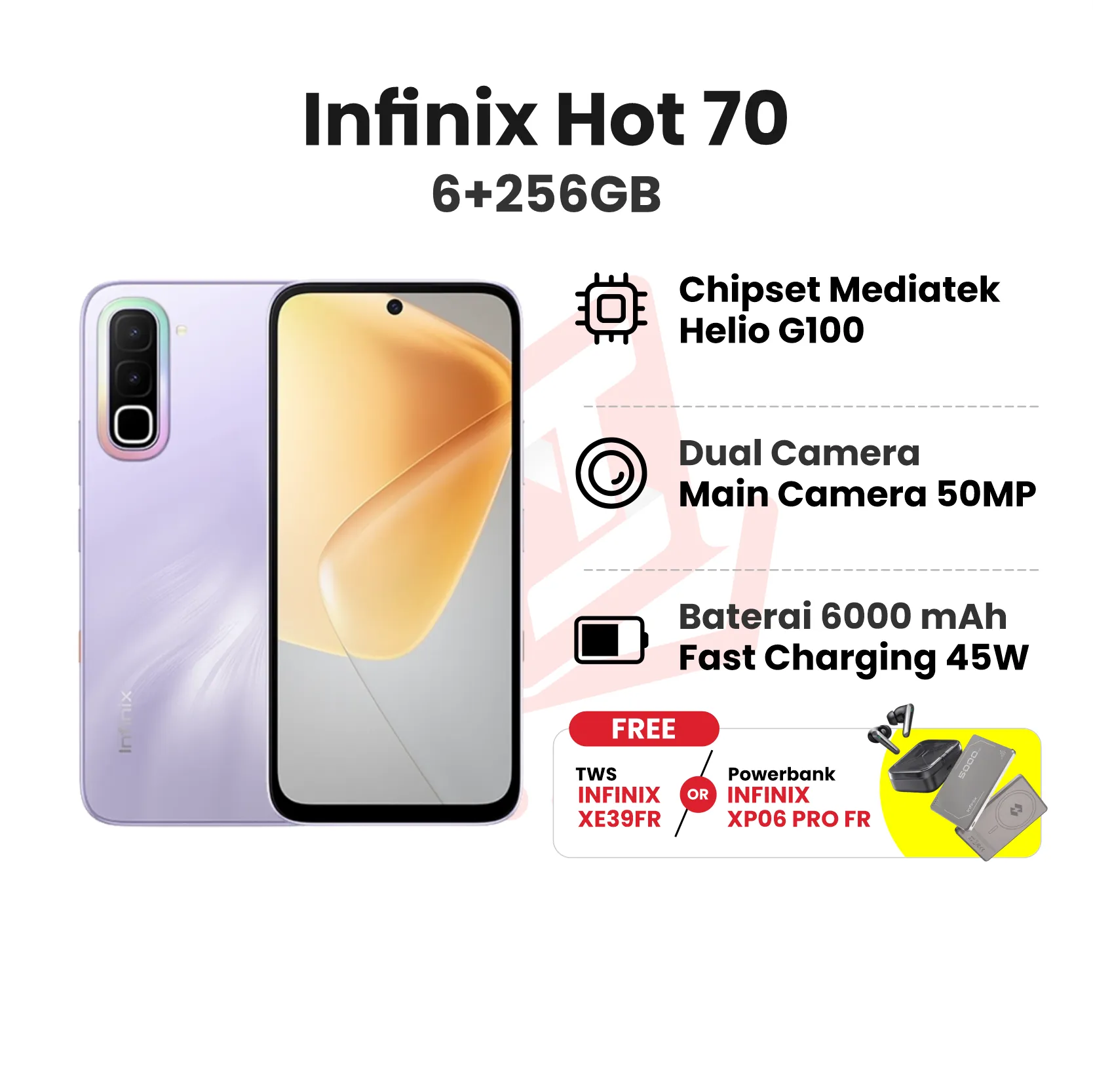 INFINIX HOT 70 6+256GB + BONUS