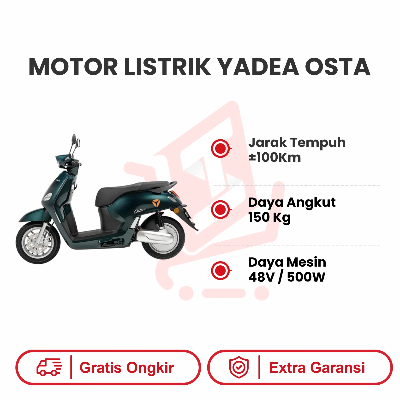 MOTOR LISTRIK YADEA OSTA 4