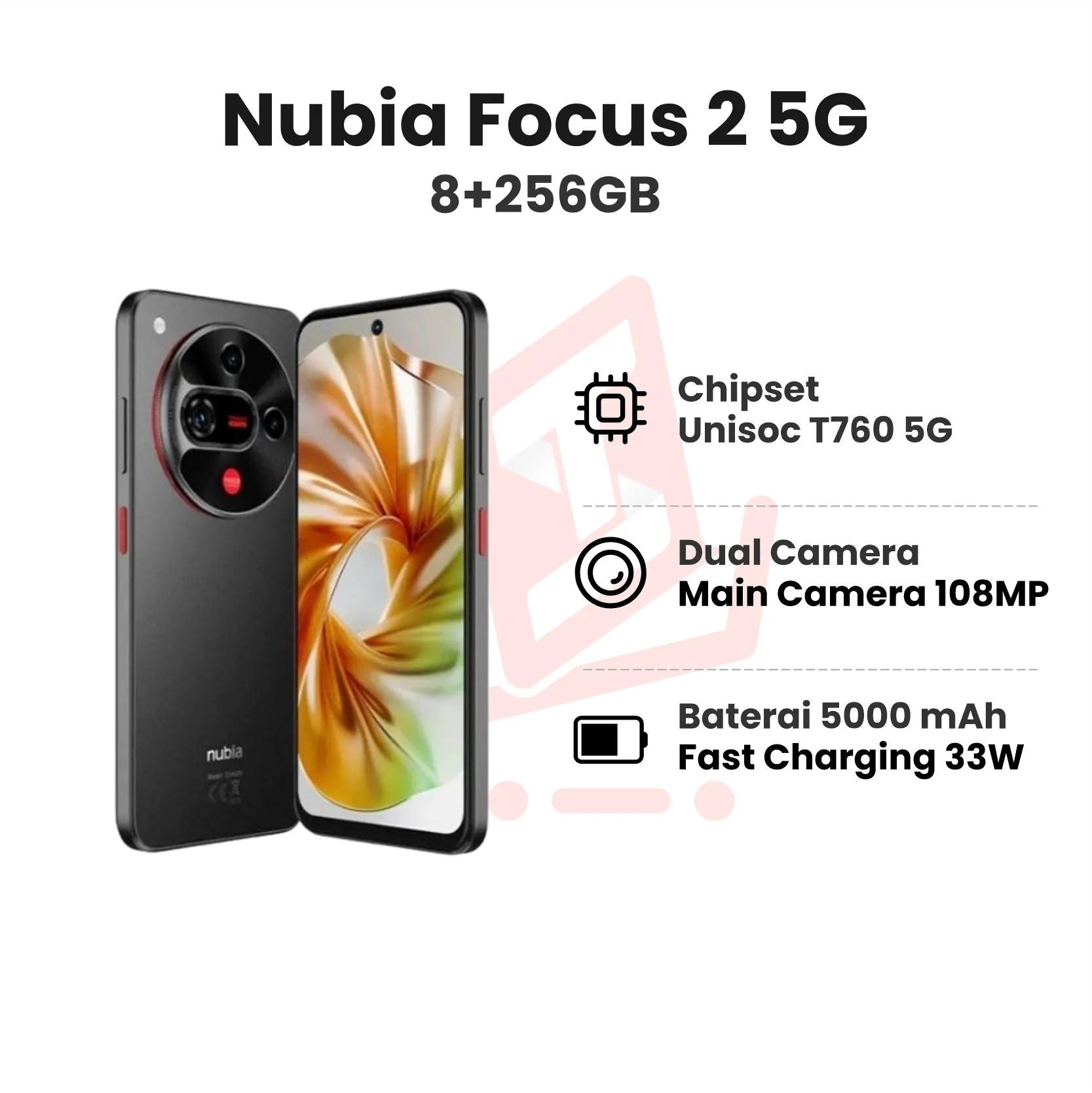NUBIA FOCUS 2 5G BLACK 8+256