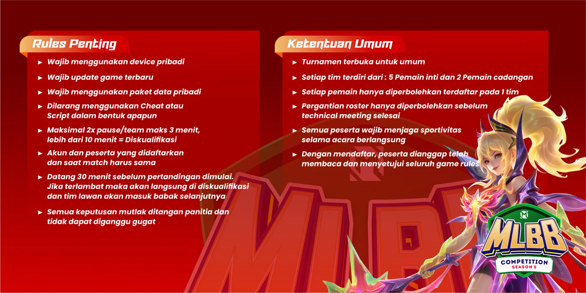 RULES BANNER RULES BANNER