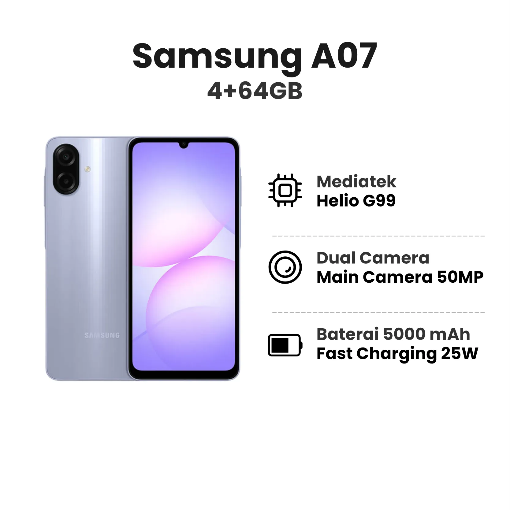 SAMSUNG A07 4+64GB