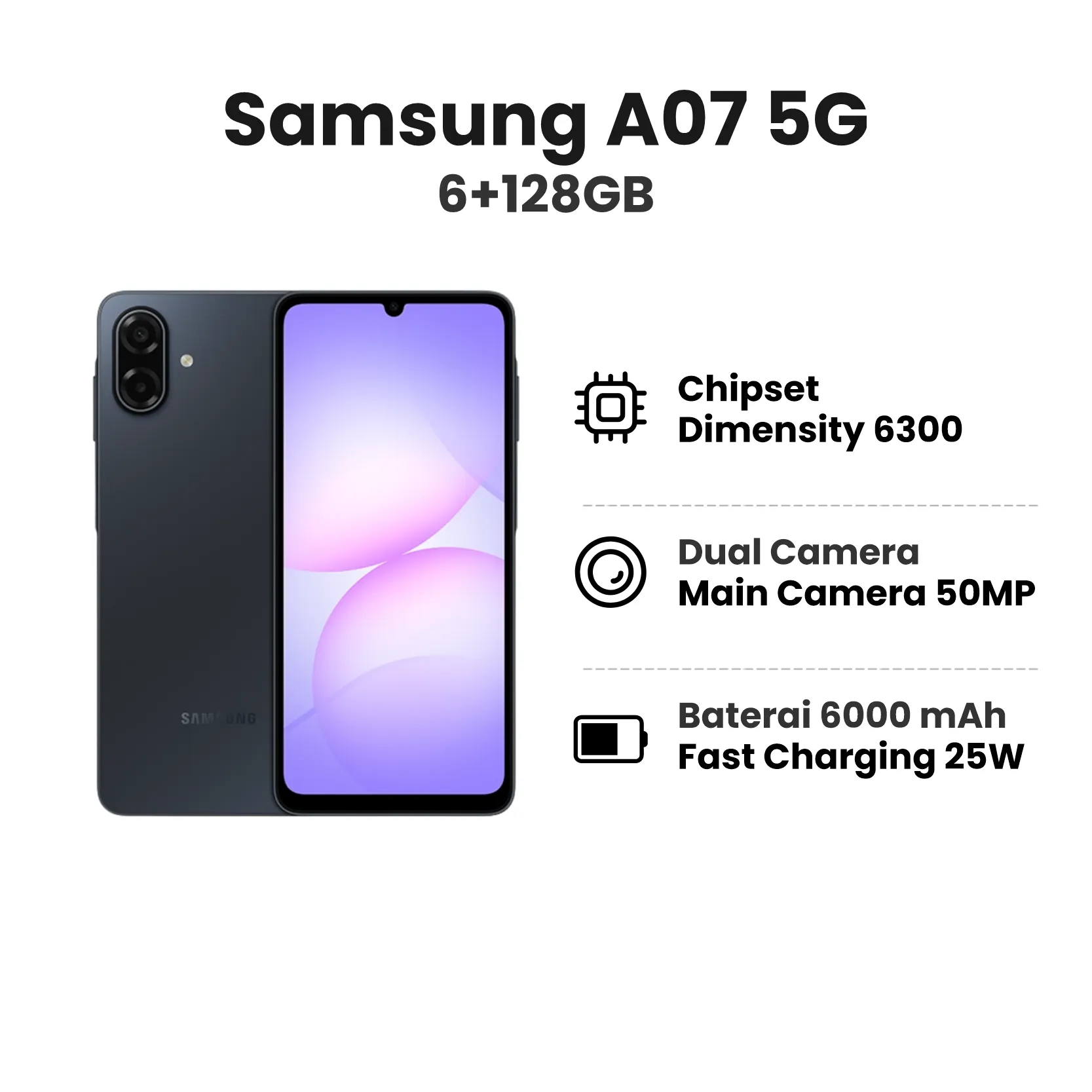 SAMSUNG A07 5G 6+128GB