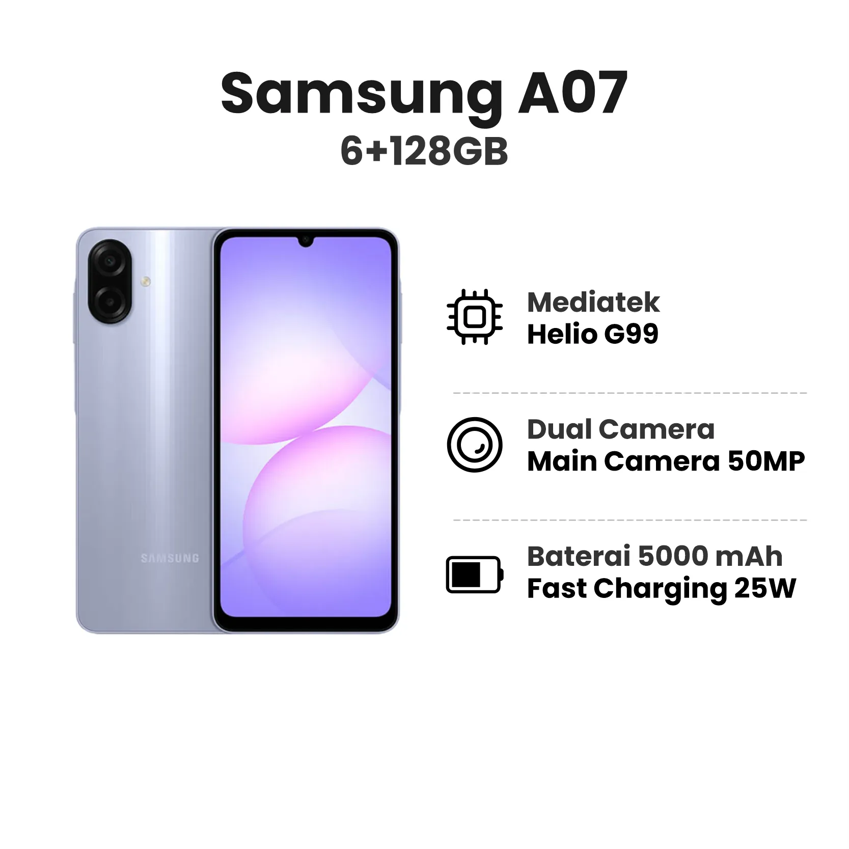 SAMSUNG A07 6+128GB