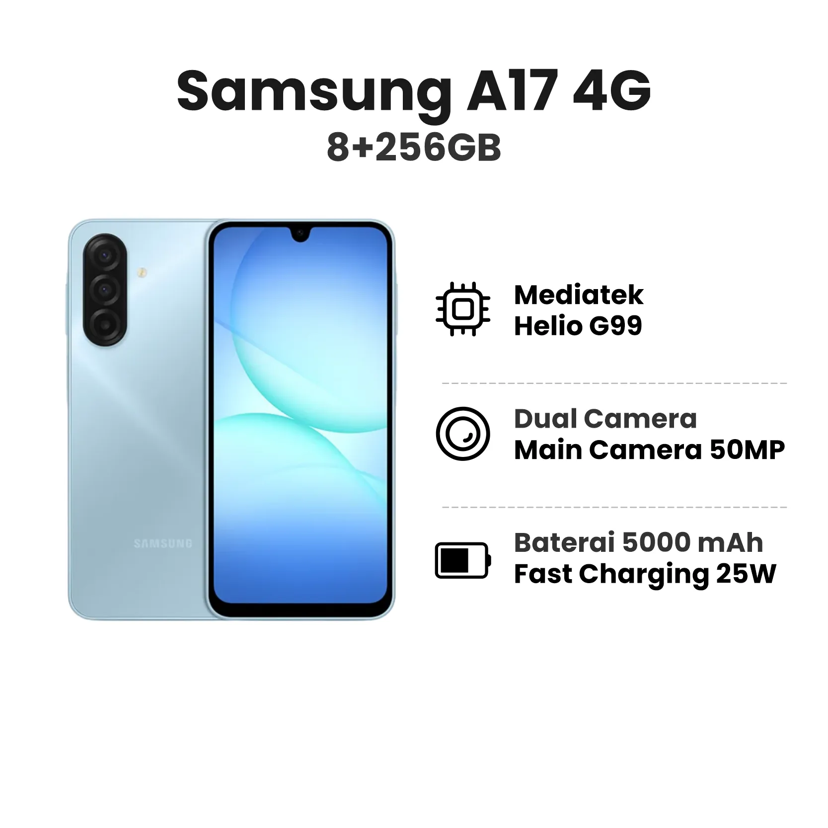 SAMSUNG A17 4G 8+256GB