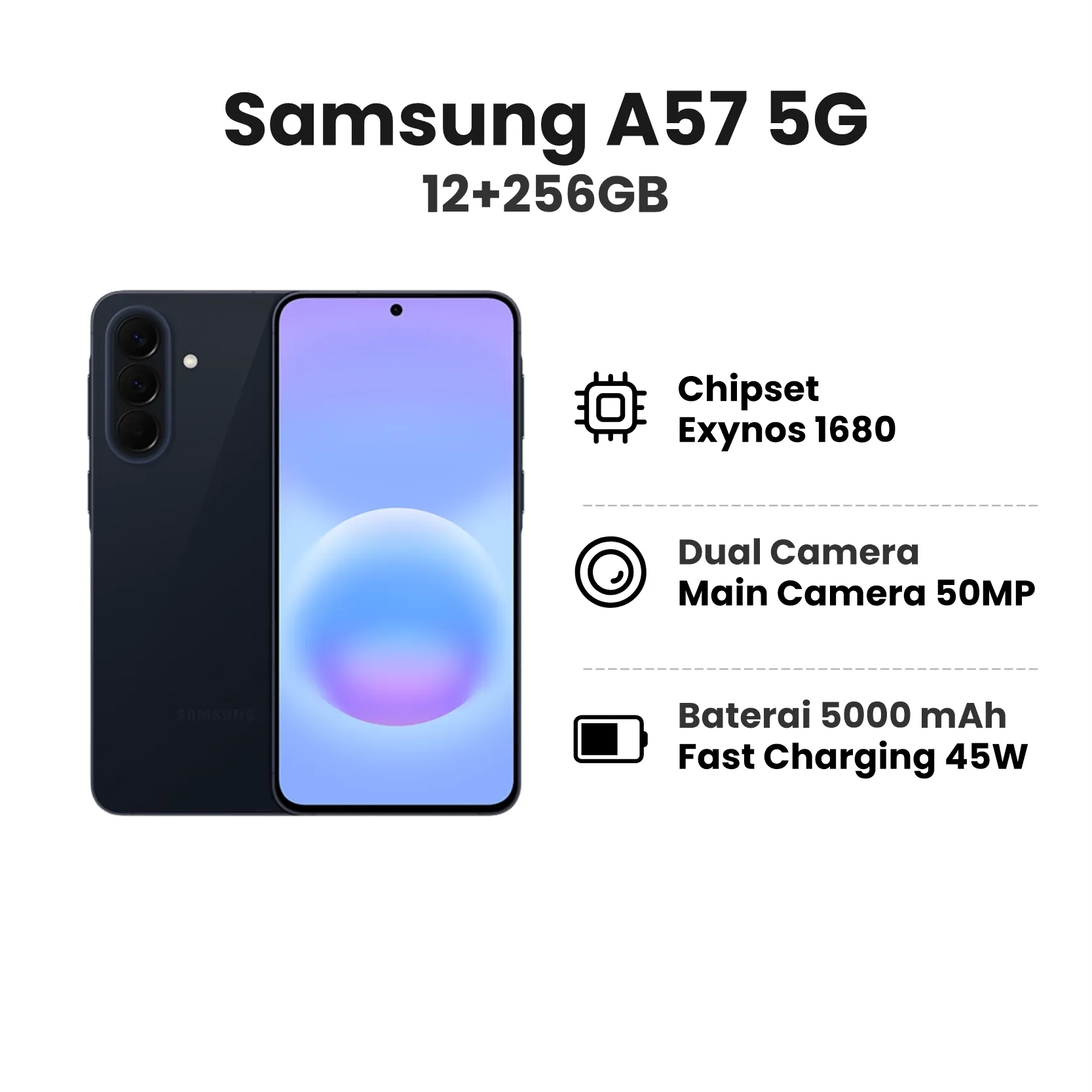 SAMSUNG A57 5G 12+256GB