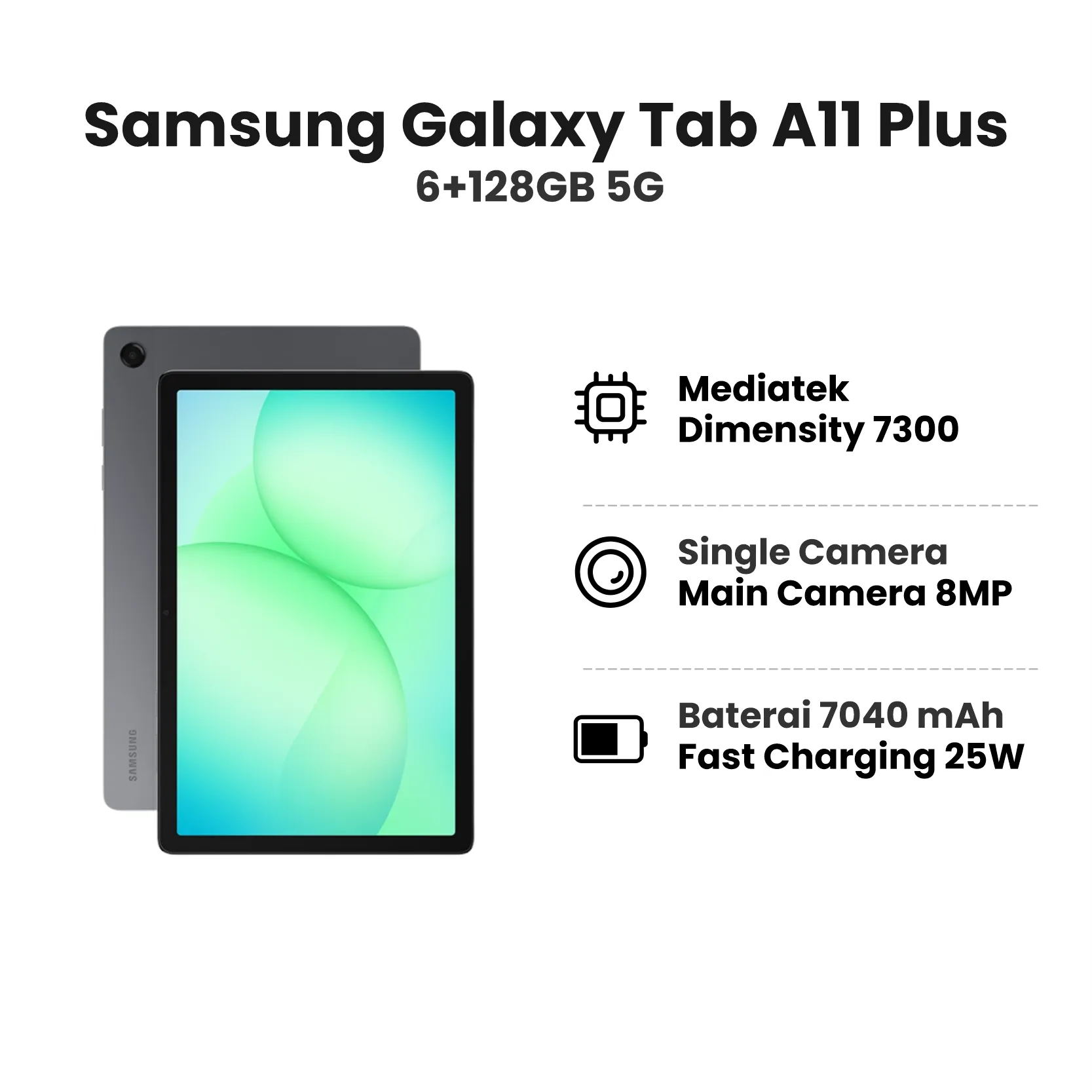 SAMSUNG GALAXY TAB A11+ 6+128GB 5G