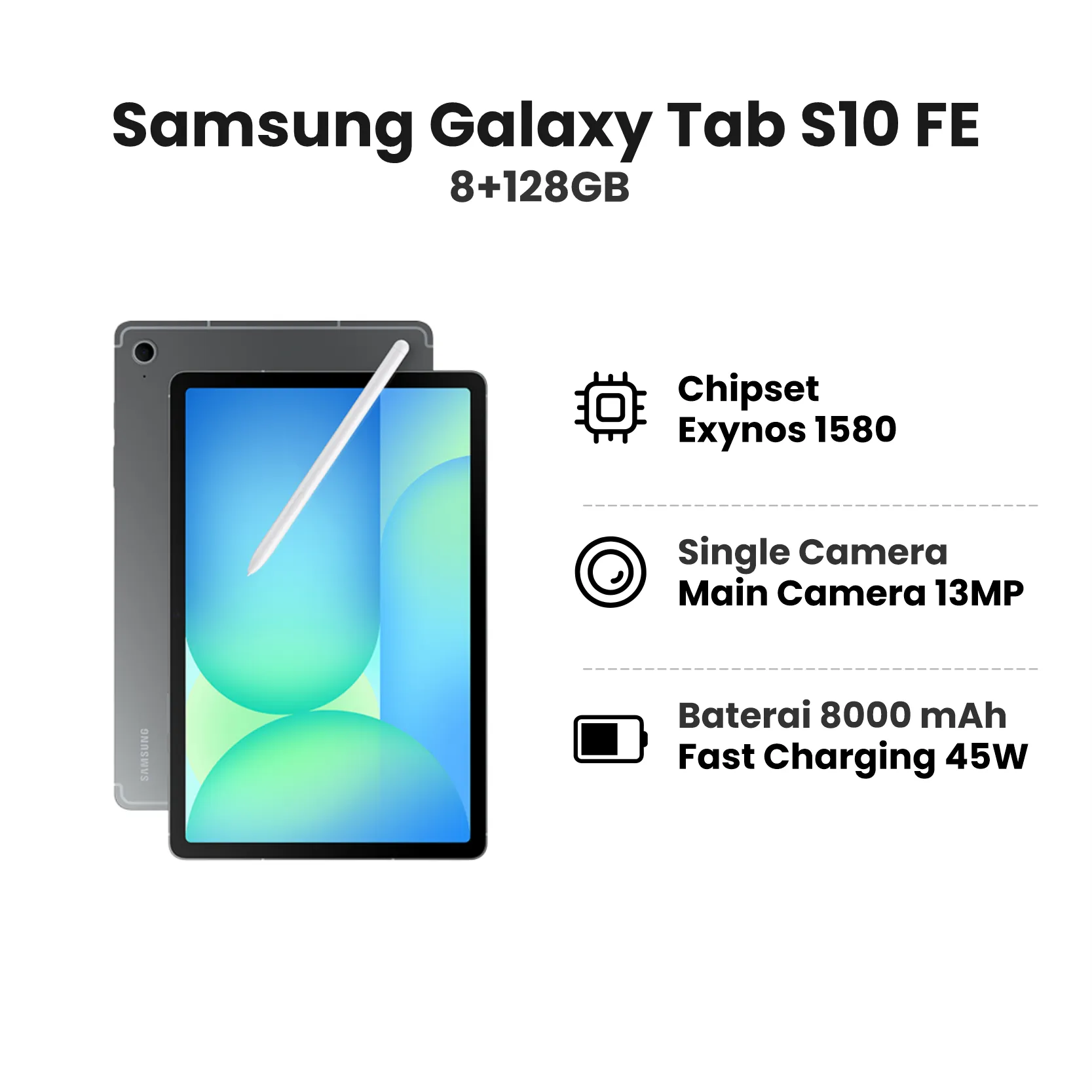 SAMSUNG GALAXY TAB S10 FE 8+128GB