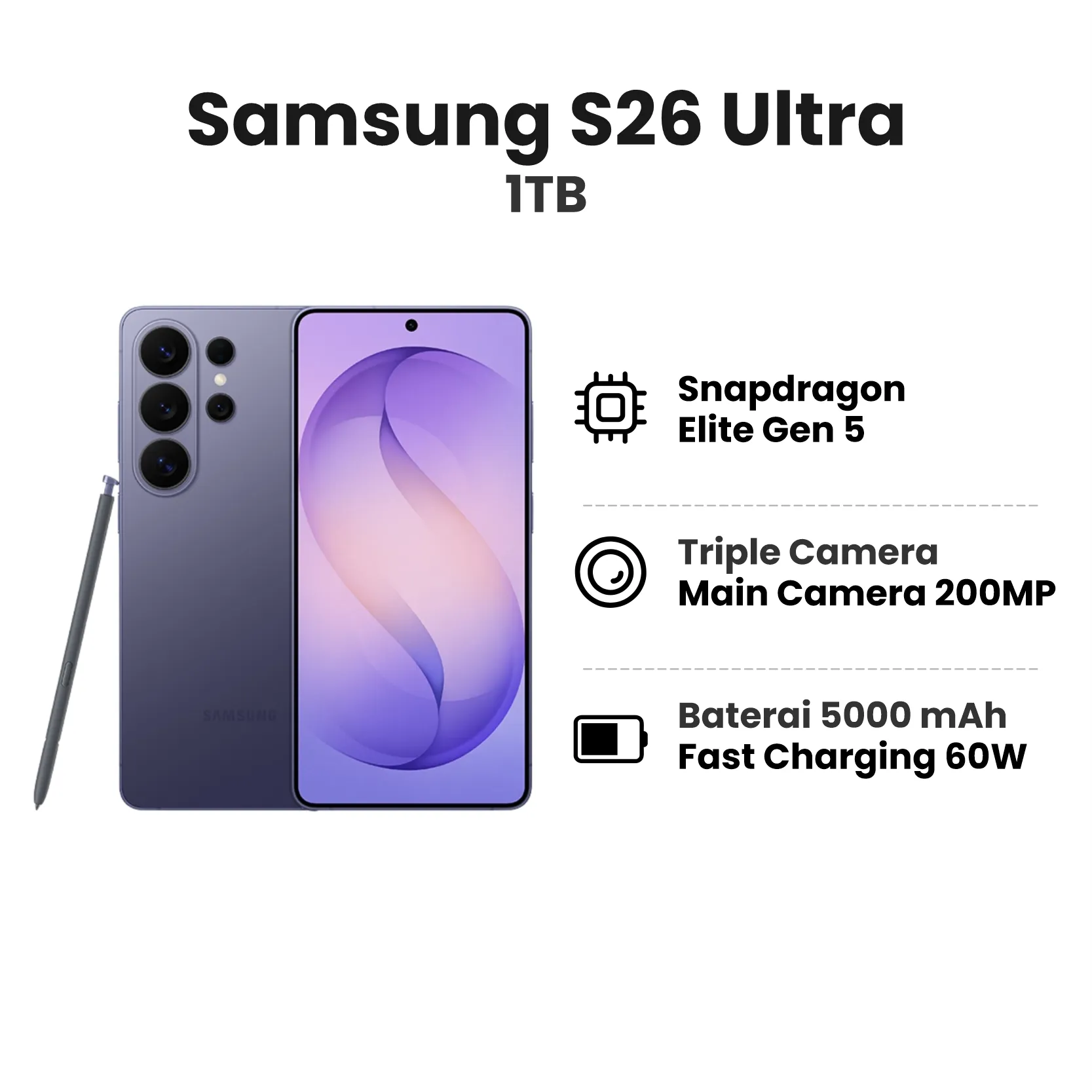 SAMSUNG S26 ULTRA 1TB