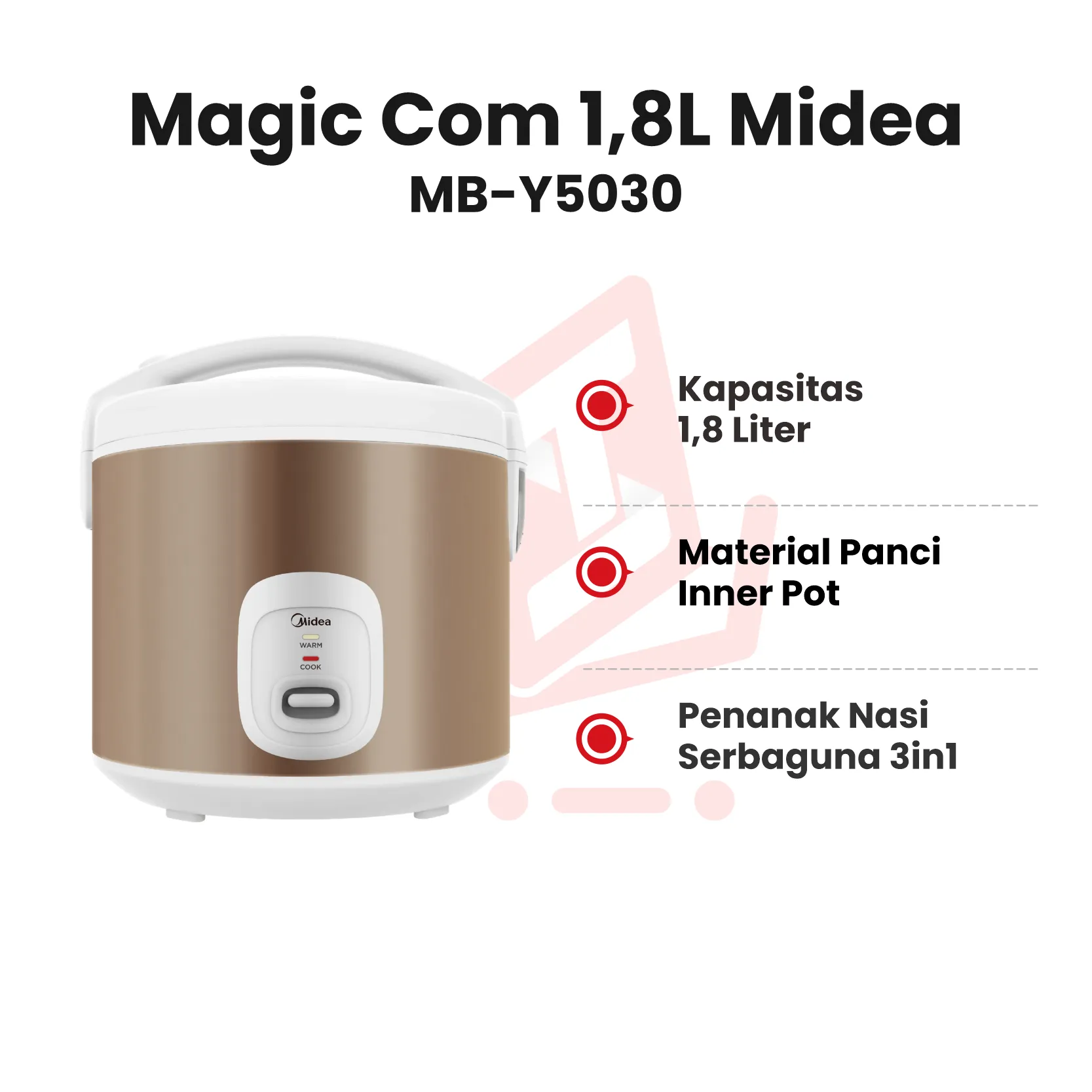 MAGIC COM 1,8L MIDEA MB Y5030