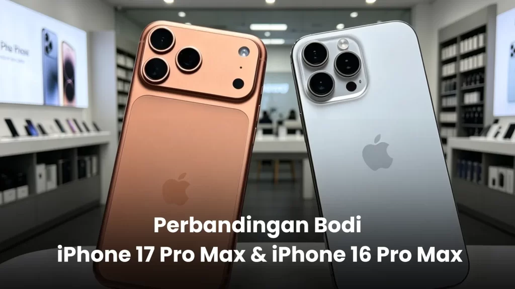 Perbandingan Bodi Kamera iPhone 17 Pro Max dan iPhonee 16 Pro Max result