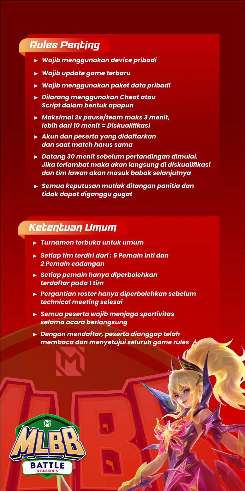 RULES BANNER ANDRO VIEW