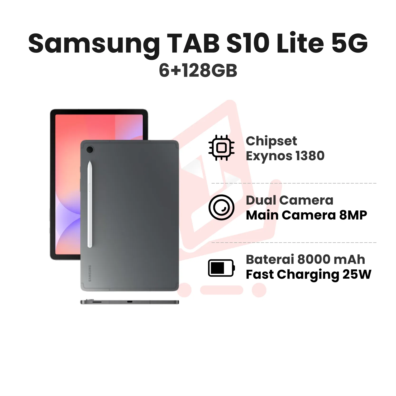 Samsung TAB S10 Lite 5G Gray 6+128GB