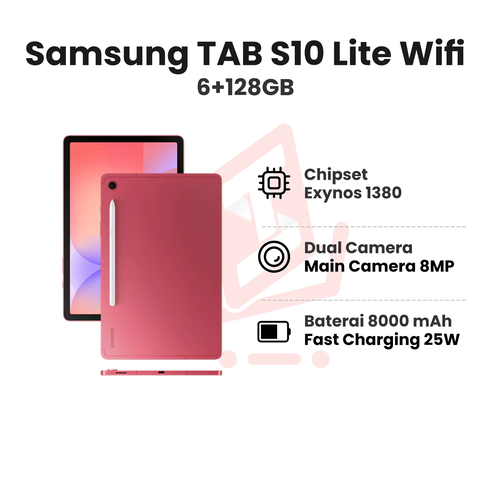 Samsung TAB S10 Lite Wifi Red 6+128GB