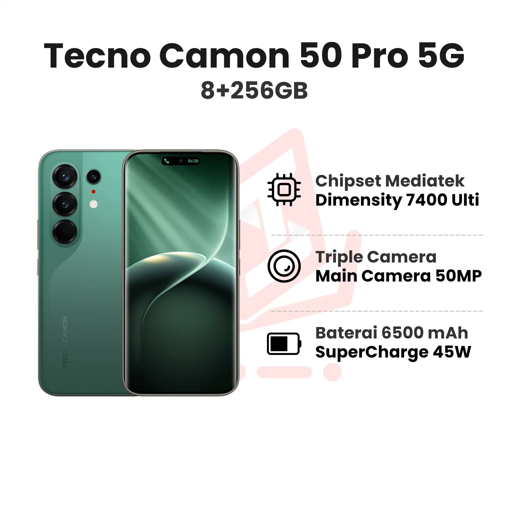 TECNO CAMON 50 PRO 5G 8+256 GREEN