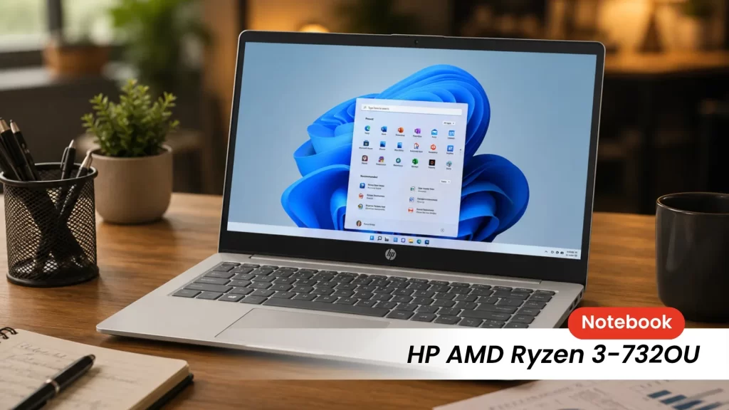 HP AMD Ryzen 3 732OU result