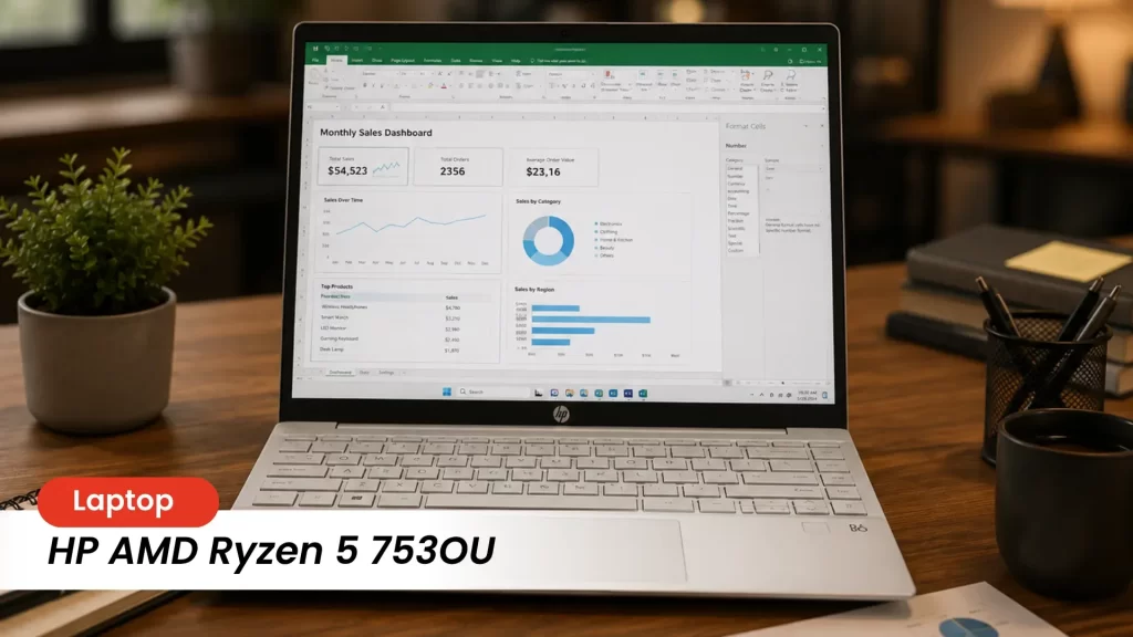 HP AMD Ryzen 5 753OU result