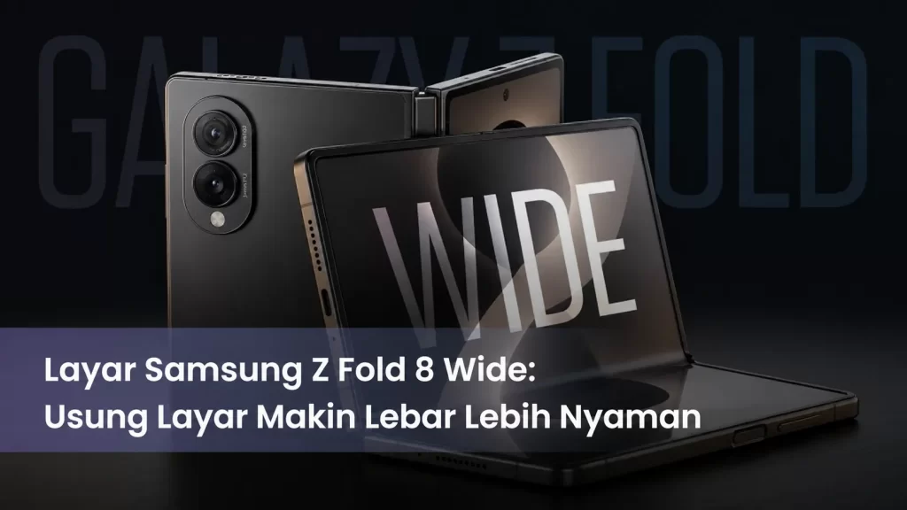Layar Samsung Z Fold 8 Wide