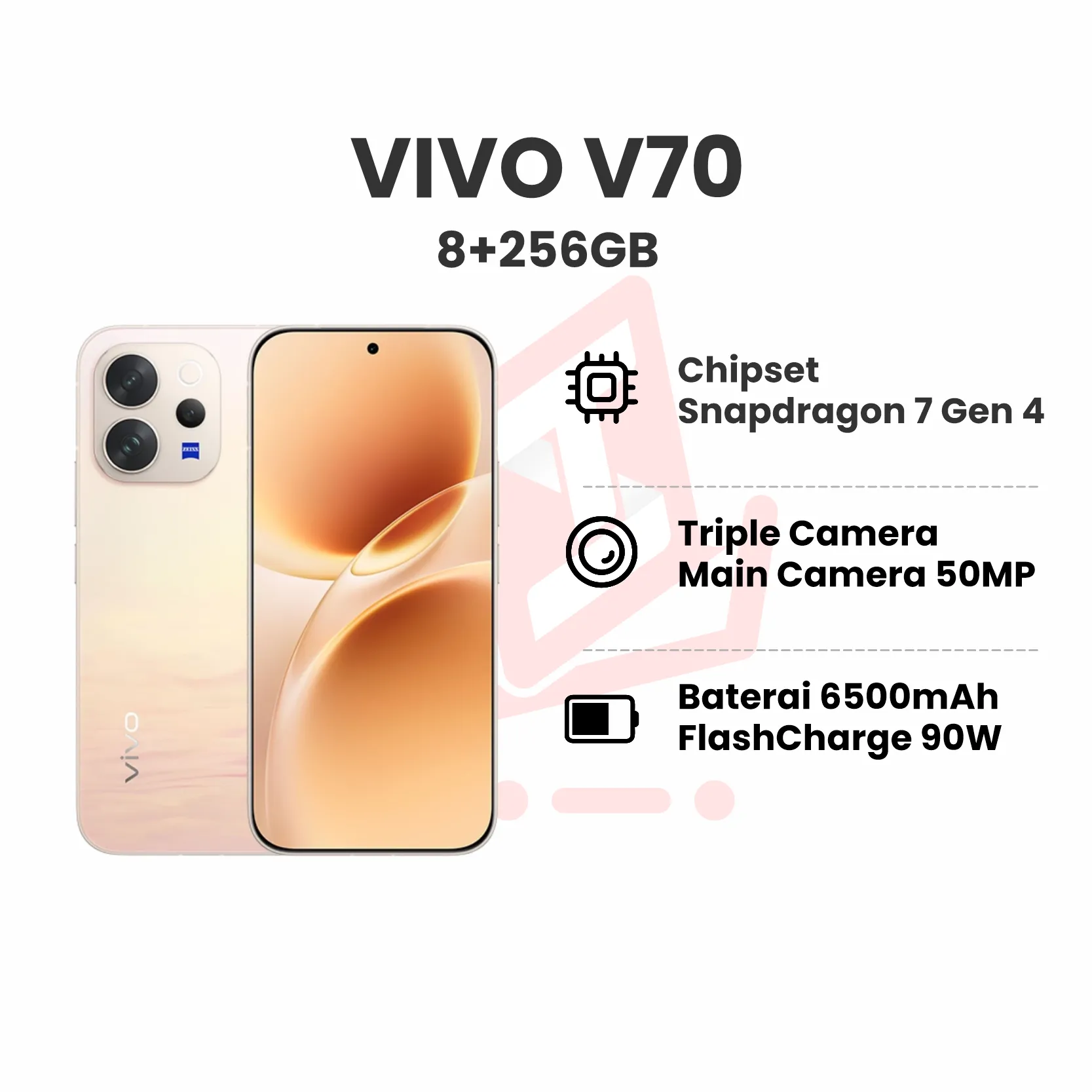 VIVO V70 8+256GB GOLDEN HOUR