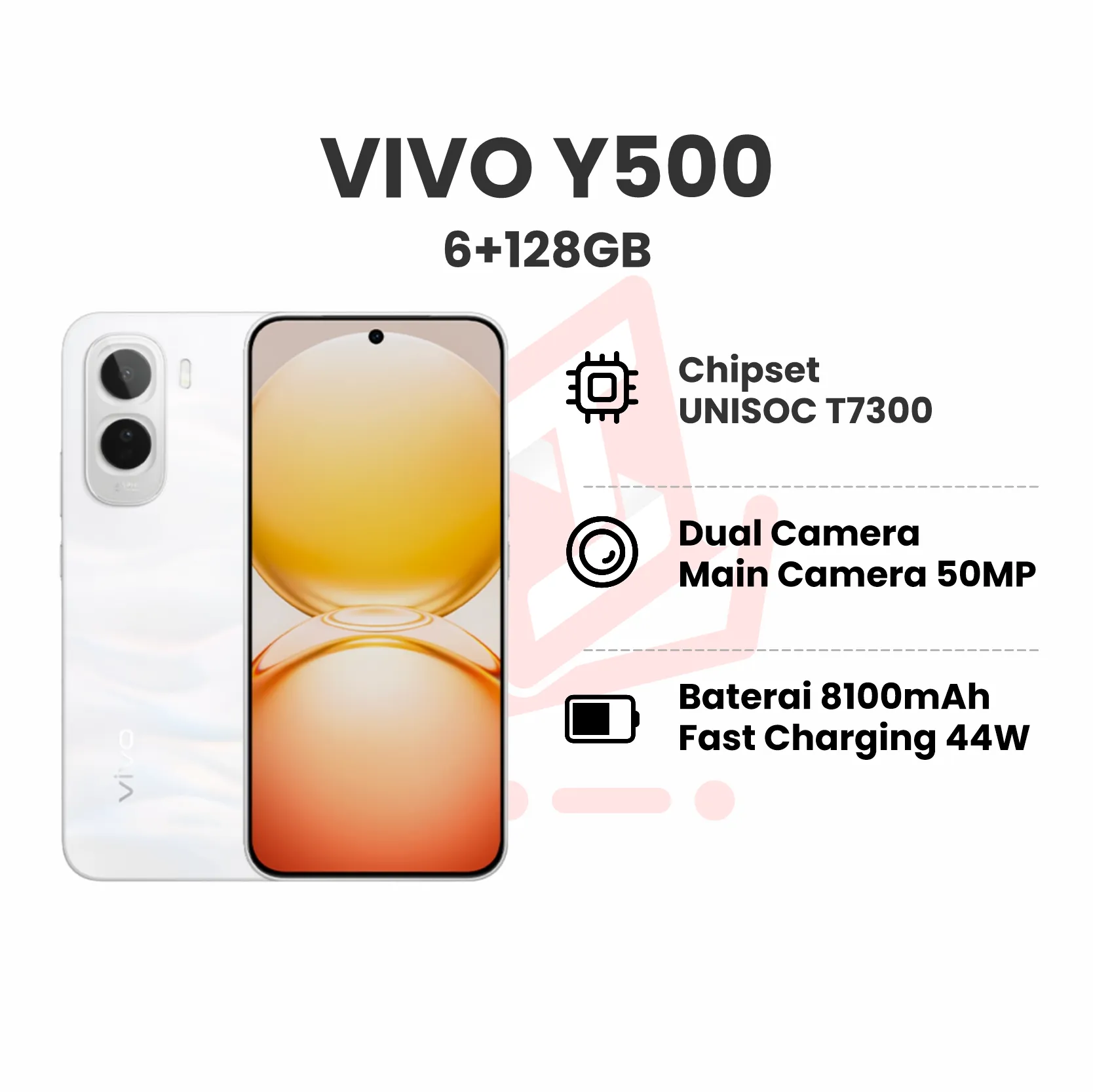 VIVO Y500 6+128GB WHITE