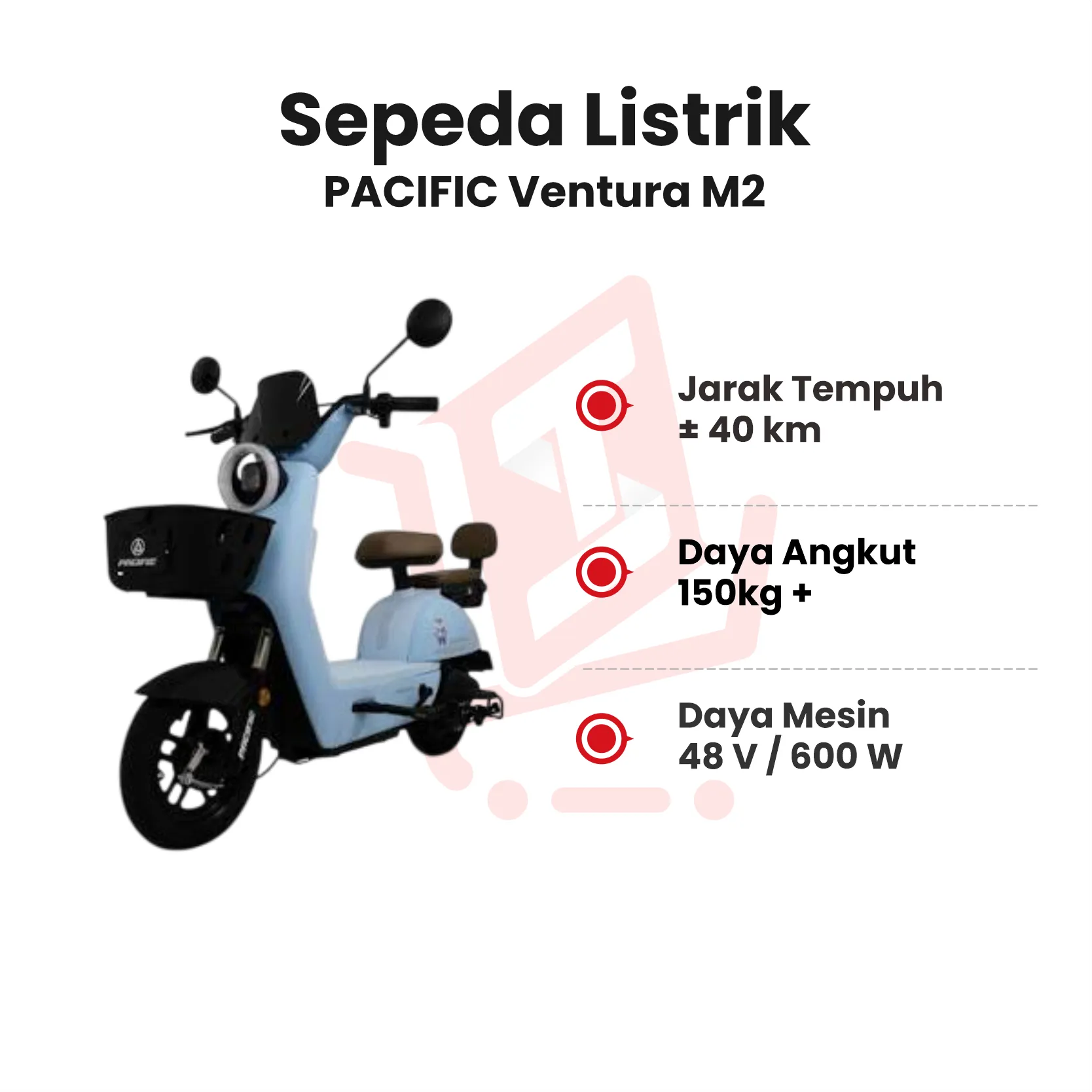 SEPEDA LISTRIK PACIFIC VENTURA M2