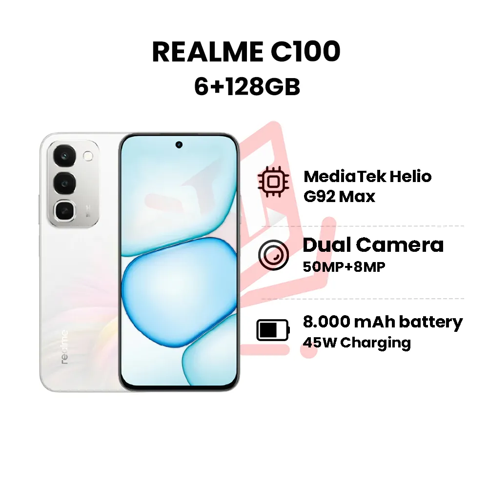 realme c100 6128 white