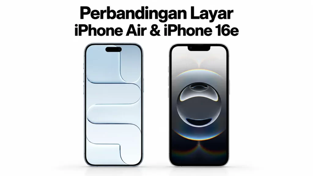 Perbandingan layar iPhone Air & 16e result