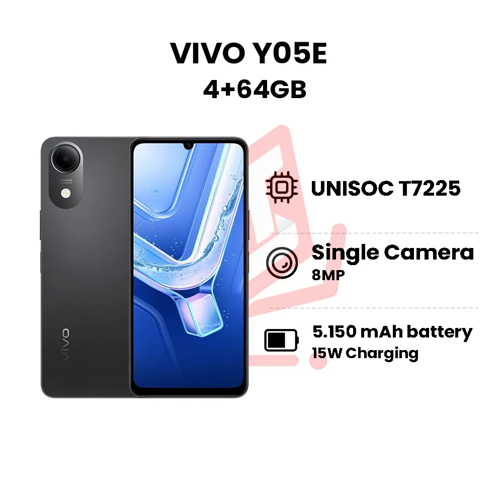 vivo y05e 464 black